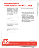 Procedure for Thickness Testing thumbnail